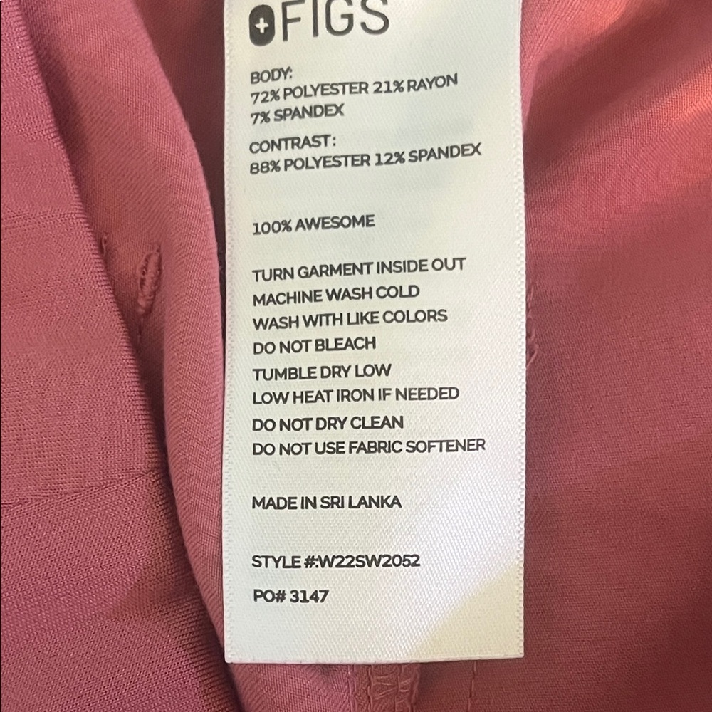 Figs Yola Skinny Scrub Pants Quartz Pink - Picture 9 of 9